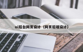 日土ui后台网页设计（网页后端设计）